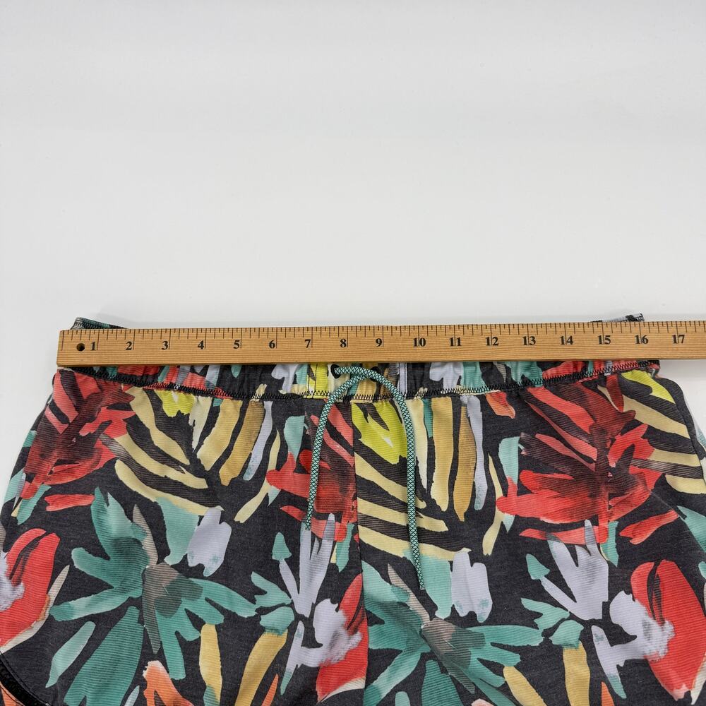 PRANA Casual Shorts Size L Retro Floral Tropical Print No Liner 2.5 Inch Inseam - Picture 4 of 5